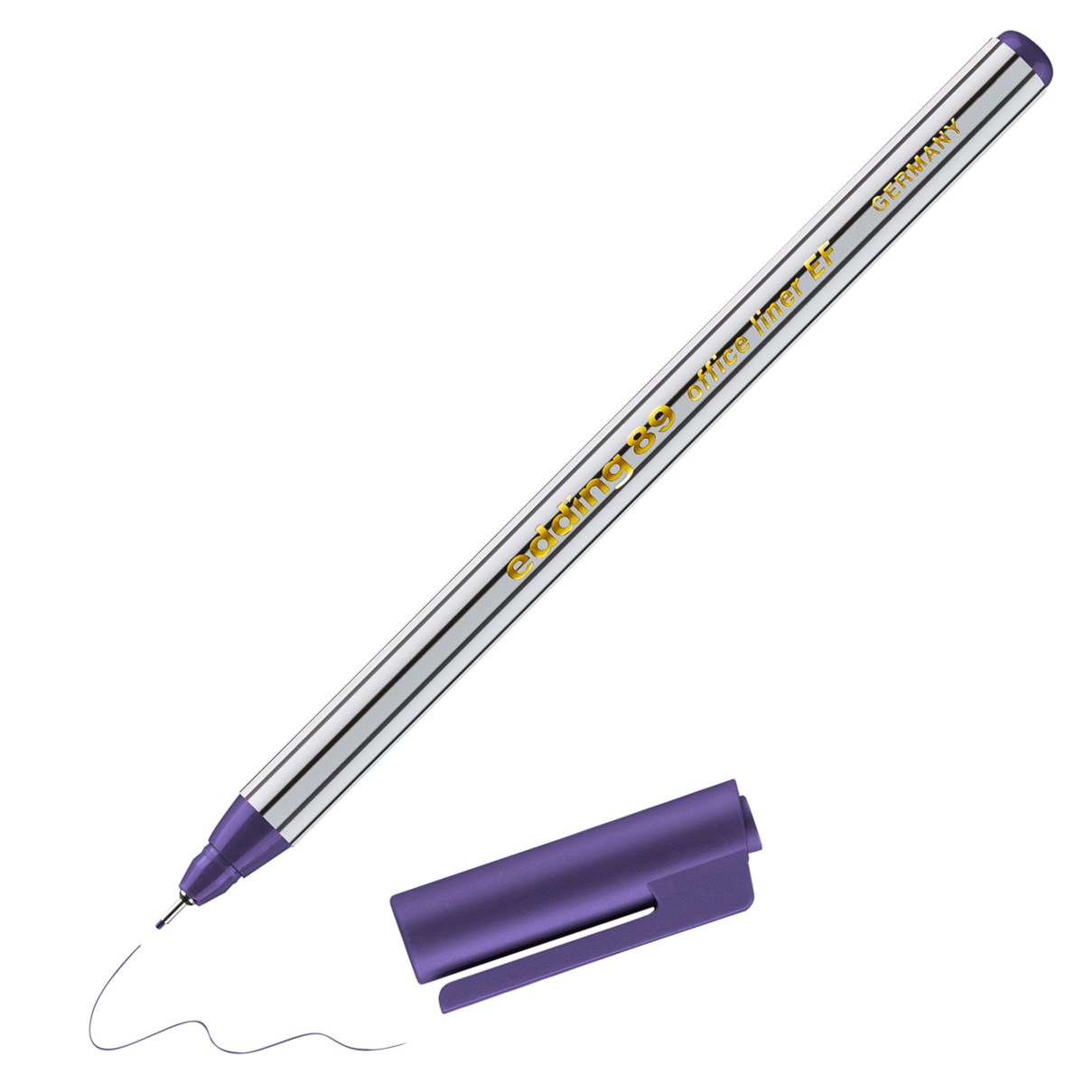 edding 89 EF Office Fineliner EF violett, Kunststoffspitze 0,3 mm (Art.-Nr.: 4-89008)
