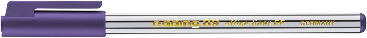 edding 89 EF Office Fineliner EF violett, Kunststoffspitze 0,3 mm (Art.-Nr.: 4-89008)