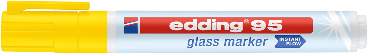 edding 95 Glasmarker gelb, Rundspitze 1,5-3mm (Art.-Nr.: 4-95005)