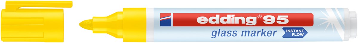 edding 95 Glasmarker gelb, Rundspitze 1,5-3mm (Art.-Nr.: 4-95005)