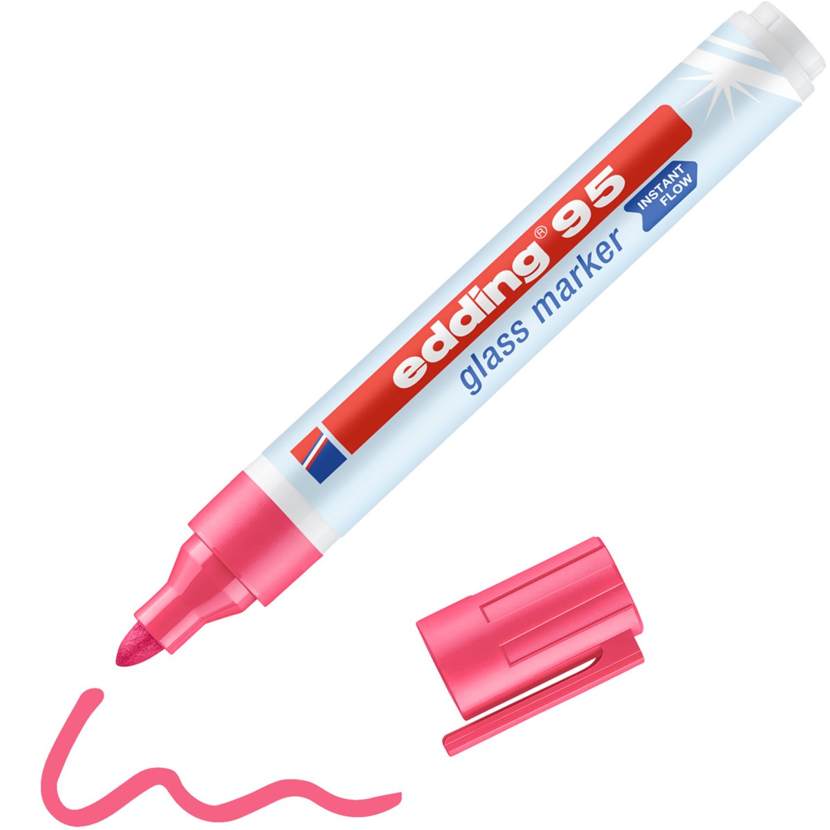 edding 95 Glasmarker pink, Rundspitze 1,5-3mm (Art.-Nr.: 4-95009)