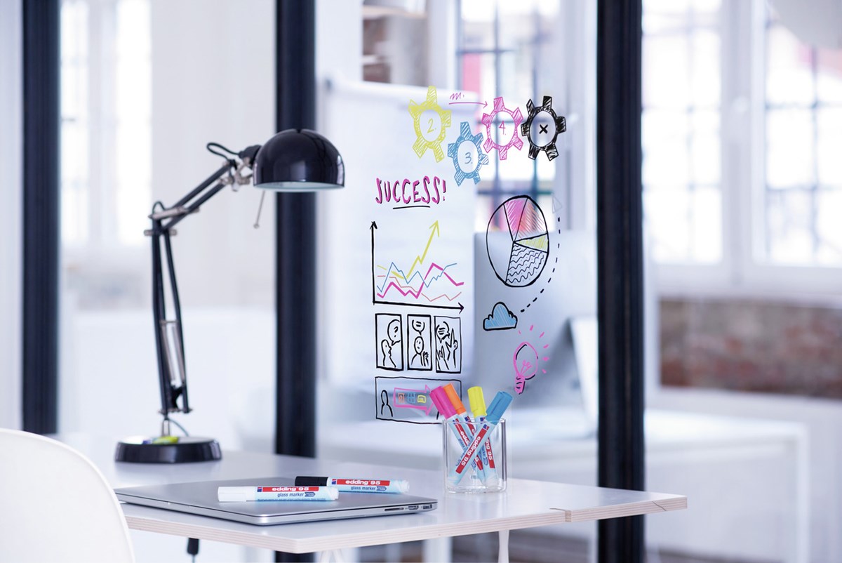 edding 95 Glasmarker pink, Rundspitze 1,5-3mm (Art.-Nr.: 4-95009)