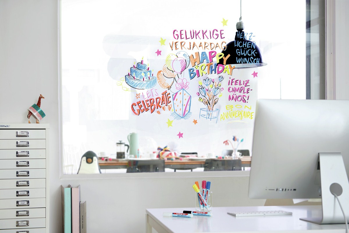 edding 95 Glasmarker pink, Rundspitze 1,5-3mm (Art.-Nr.: 4-95009)