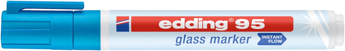 edding 95 Glasmarker hellblau, Rundspitze 1,5-3mm (Art.-Nr.: 4-95010)