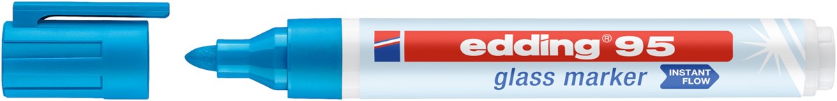 edding 95 Glasmarker hellblau, Rundspitze 1,5-3mm (Art.-Nr.: 4-95010)