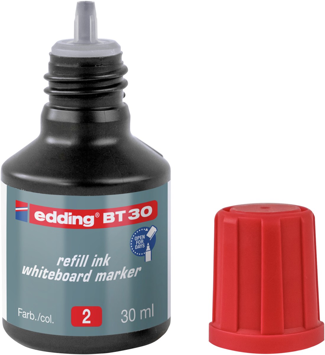 edding BT 30 Nachfülltinte für Whiteboardmarker rot, 30 ml (Art.-Nr.: 4-BT30002)