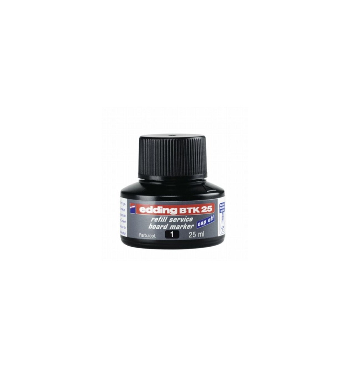 edding BTK 25 Nachfülltinte für Whiteboardmarker schwarz, 25 ml (Art.-Nr.: 4-BTK25001)