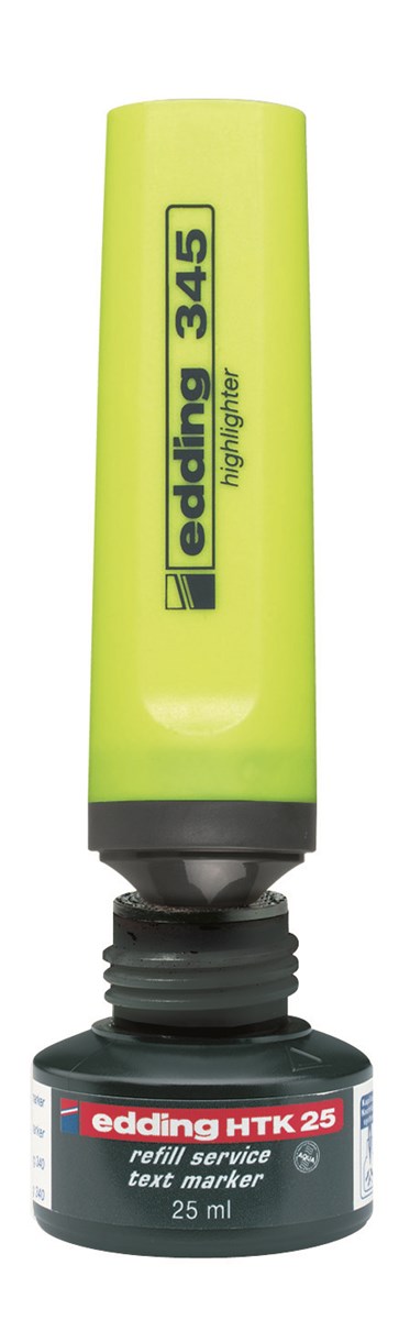 edding HTK 25 Nachfülltinte für Textmarker hellblau, 25 ml (Art.-Nr.: 4-HTK25010)