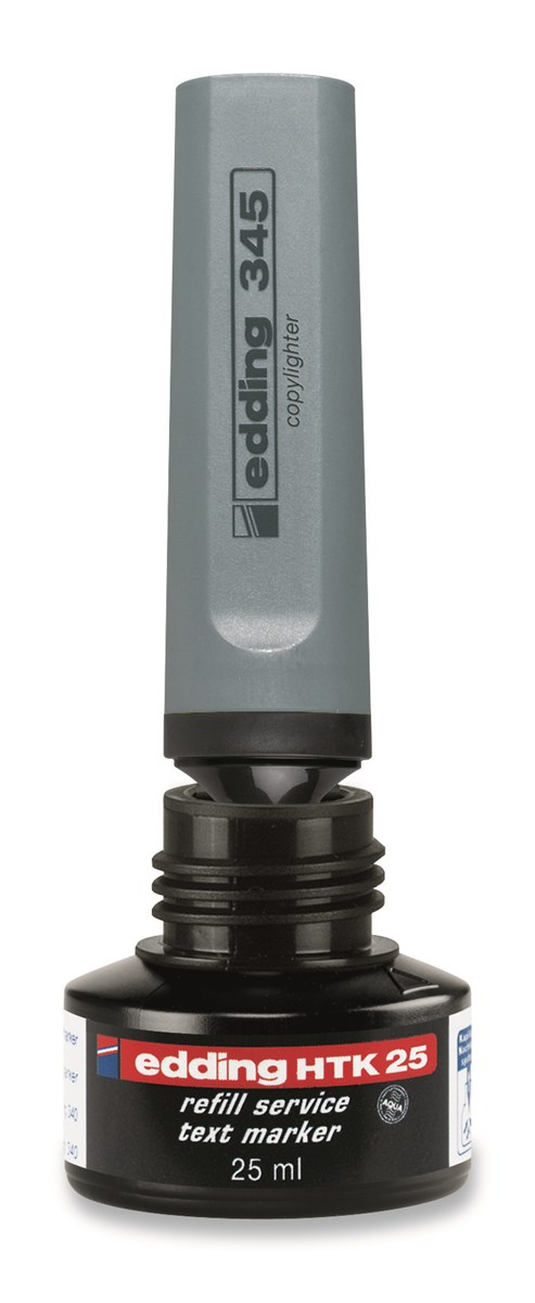 edding HTK 25 Nachfülltinte für Textmarker hellgrün, 25 ml (Art.-Nr.: 4-HTK25011)