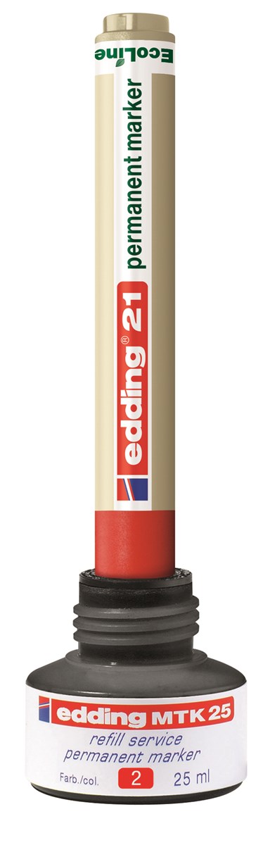 edding MTK 25 Nachfülltinte für Permanentmarker blau, 25 ml (Art.-Nr.: 4-MTK25003)