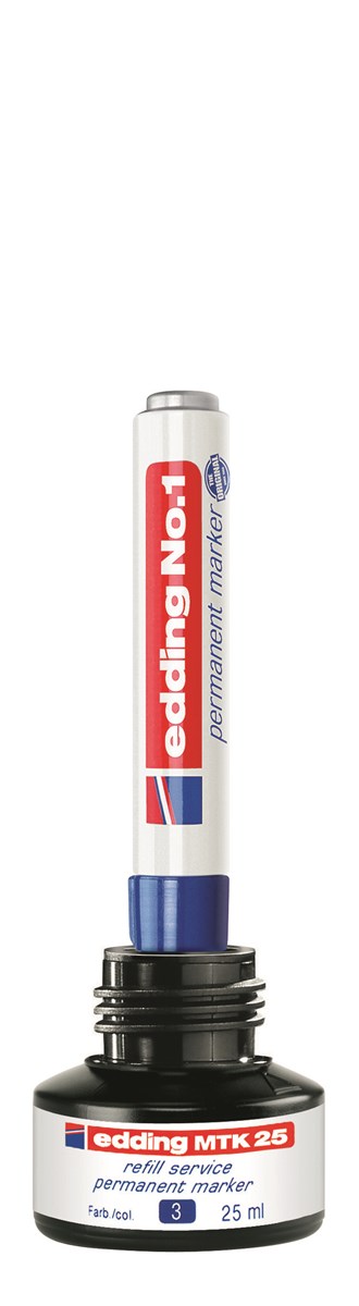 edding MTK 25 Nachfülltinte für Permanentmarker grün, 25 ml (Art.-Nr.: 4-MTK25004)