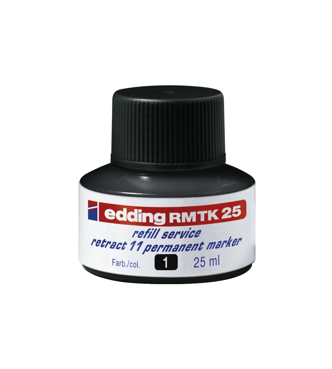 edding RMTK 25 Nachfülltinte für Permanentmarker schwarz, 25 ml (Art.-Nr.: 4-RMTK25001)