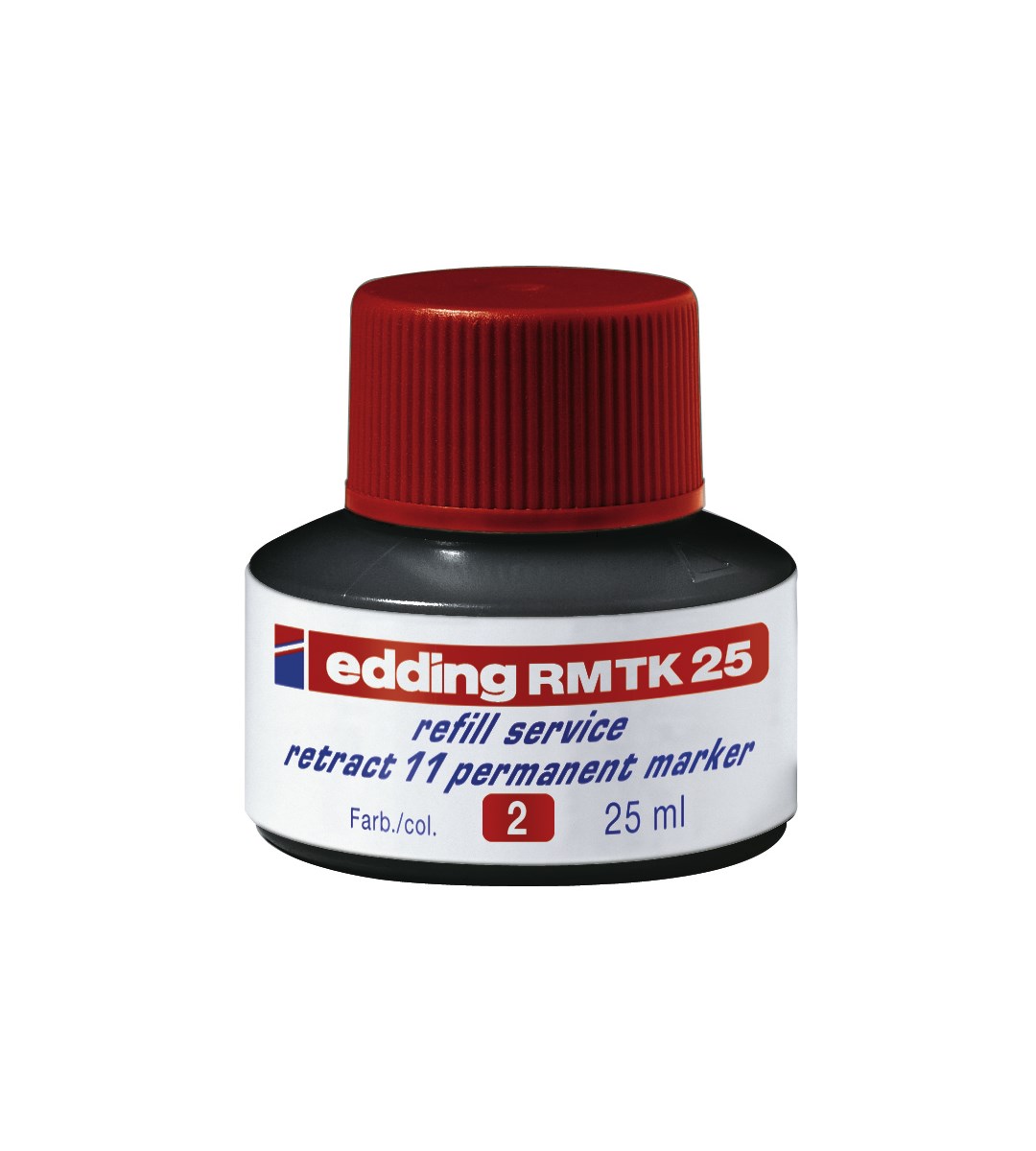 edding RMTK 25 Nachfülltinte für Permanentmarker rot, 25 ml (Art.-Nr.: 4-RMTK25002)