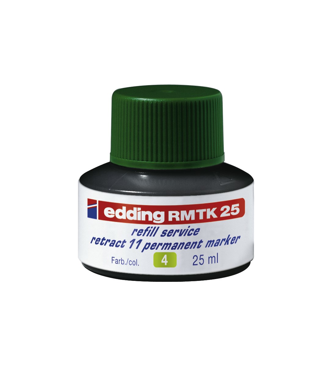 edding RMTK 25 Nachfülltinte für Permanentmarker grün, 25 ml (Art.-Nr.: 4-RMTK25004)