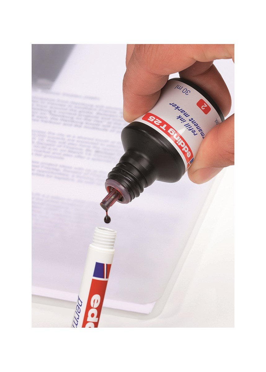 edding T 25 Nachfülltinte für Permanentmarker blau, 30 ml (Art.-Nr.: 4-T25003)