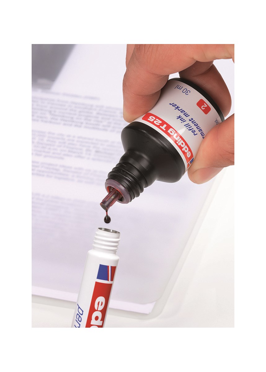 edding T 25 Nachfülltinte für Permanentmarker braun, 30 ml (Art.-Nr.: 4-T25007)