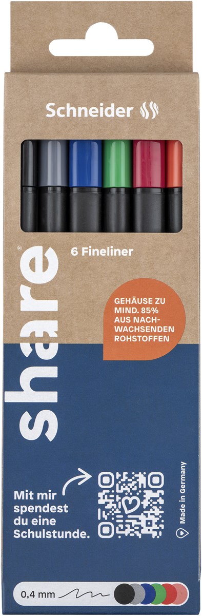share Fineliner 6St Set (Art.-Nr.: 4-0006-6-2)