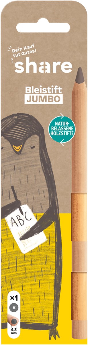 share Bleistift Jumbo B 1er-Blister (Art.-Nr.: 4-0008-1)