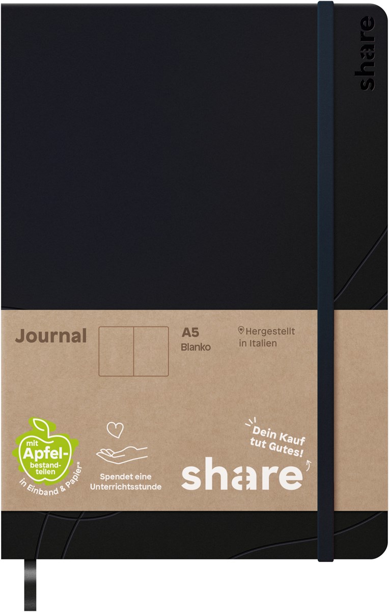 share Notizbuch A5 blanko dunkelblau (Art.-Nr.: 4-0014103)