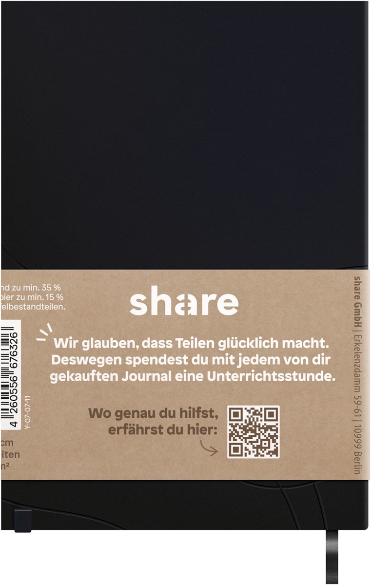 share Notizbuch A5 blanko dunkelblau (Art.-Nr.: 4-0014103)