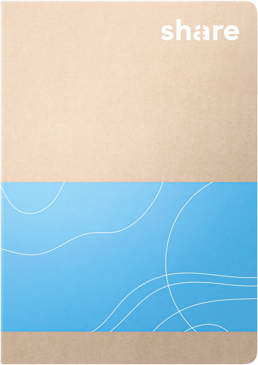 share Notizheft A6 kariert pastellblau-lavendel (Art.-Nr.: 4-0015)