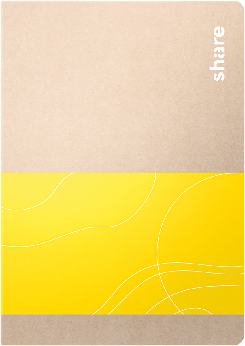 share Notizheft A6 liniert gelb (Art.-Nr.: 4-0015005)