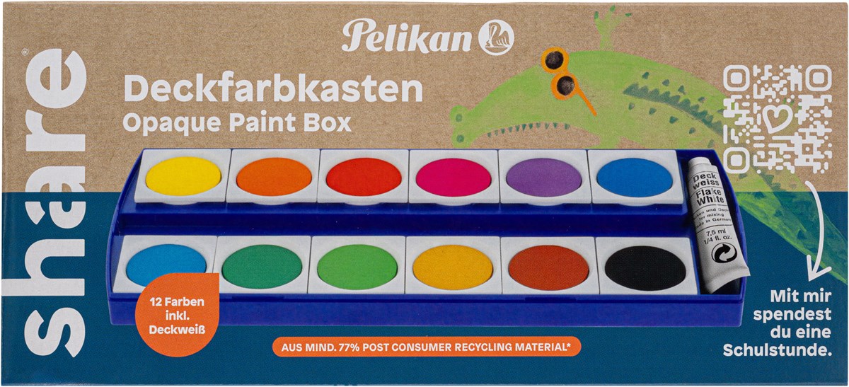 share Deckfarbkasten 12 Farben (Art.-Nr.: 4-0024)