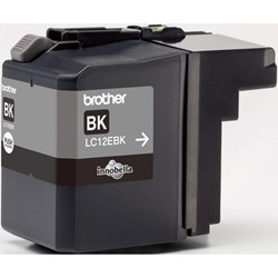 BROTHER LC12EBK Tintenpatrone, schwarz