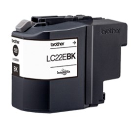 BROTHER LC22EBK Tintepatrone, schwarz, hohe Kapazität