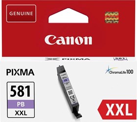 Canon CLI-581XXLPB, Tintenpatrone, photoblau, extra hohe Füllmenge