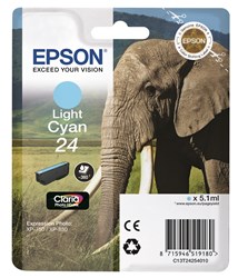 Epson 24 Tintenpatrone hell cyan