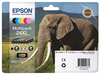 Epson 24XL Tintenpatronen Multipack schwarz und 5 Farben