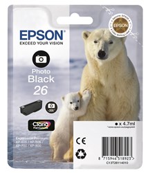 Epson 26 Tintenpatrone foto schwarz