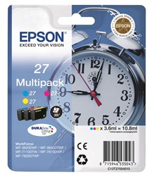 Epson 27 Tintenpatronen Multipack, cyan, magenta, yellow