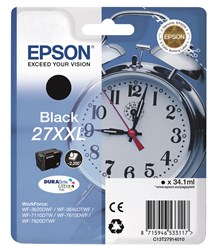 Epson 27XXL Tintenpatrone, schwarz, extra hohe Füllmenge