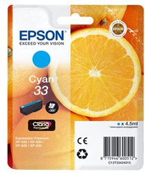 Epson 33 Tintenpatrone, cyan