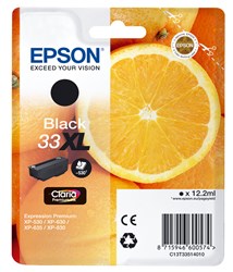 Epson 33XL Tintenpatrone, schwarz, hohe Füllmenge