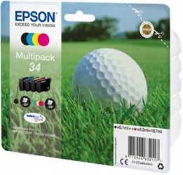 Epson T3466 Multipack, schwarz, cyan, magenta, yellow
