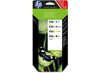 HP 940XL Tintenpatronen Mulitpack, schwarz, cyan, magenta, yellow, hohe Kapazität