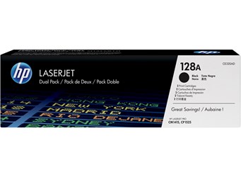 HP 128A Doppelpack Tonerkassetten, schwarz