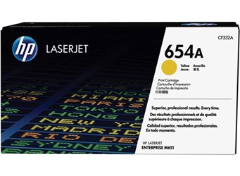 HP 654A Original Toner, yellow, Standardkapazität