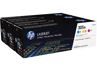 HP 305A Toner Multipack, cyan, magenta, yellow