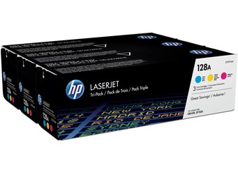 HP 128A Toner Multipack, cyan, magenta, yellow