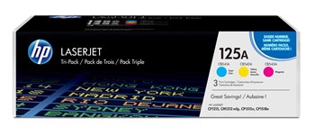 HP 125A Toner Multipack, cyan, magenta, yellow