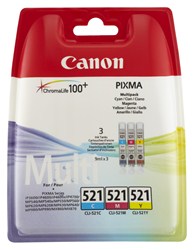 Canon Multipack Tintenpatronen 3er Set cyan/magenta/yellow