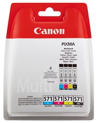 Canon Tintenpatronen 4er-Multipack, schwarz, cyan, magenta, yellow