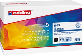 edding Tonerkassette, schwarz, kompatibel zu Brother TN-3380