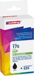 edding Tintenpatrone, schwarz, ersetzt HP56 (C6656A)
