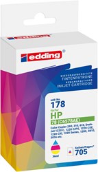 edding Tintenpatrone, 3-farbig, ersetzt HP78A/78D (C6578)