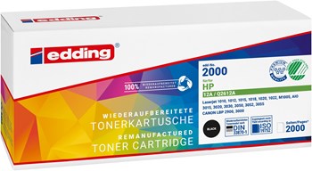 edding Toner, schwarz, ersetzt HP Q2612A / Canon EP-703